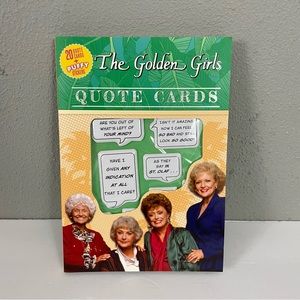 Golden Girls Quote Post Cards and Puffy Stickers NEW Betty White Rue McClanahan